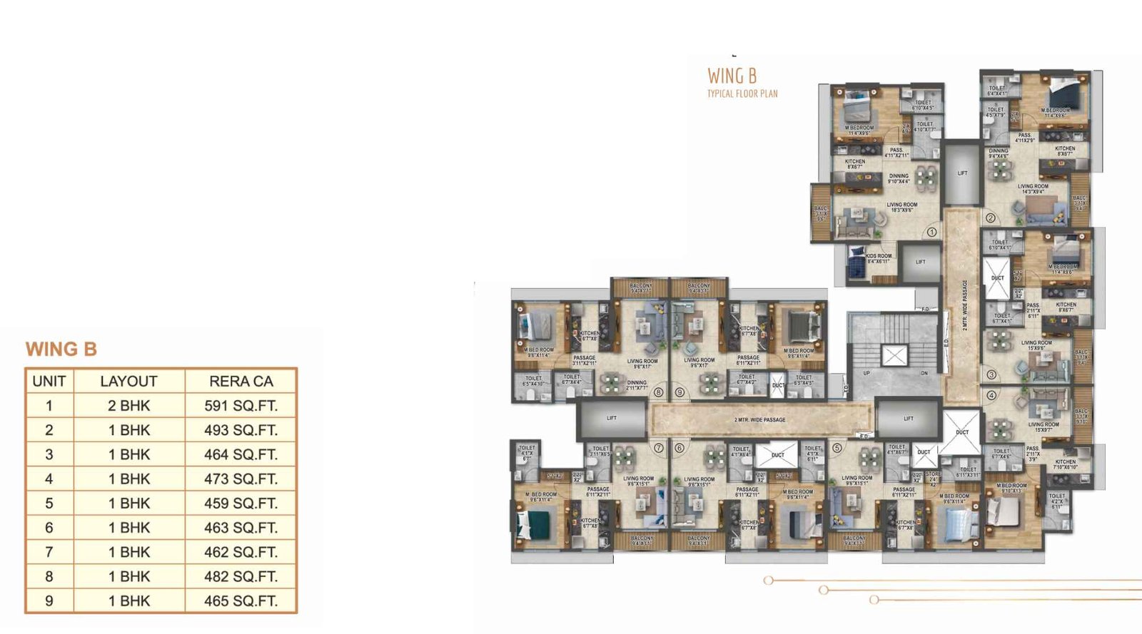 The-Meridian-Tower-Floor-Plan-Wing-B